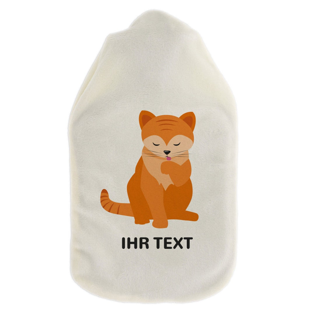Hot Water Bottle cat Including Individual Print Etsy