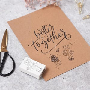 Stempel "Kaktus", Motivstempel DIY, Scrapbooking, Basteln, Holzstempel von May & Berry