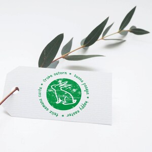Easter wooden stamp - rabbit international (50 x 50 mm)
