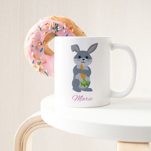 Ceramic mug &quot;Rabbit&quot; mug for children with individual print