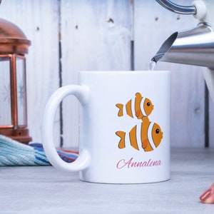 Ceramic mug &quot;Fish&quot; mug for children with individual print