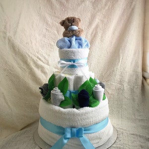 Baby shower towel cake outlet