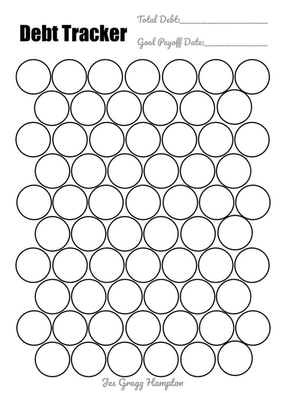 Debt Tracker Coloring Coloring Pages