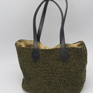 black gold bag