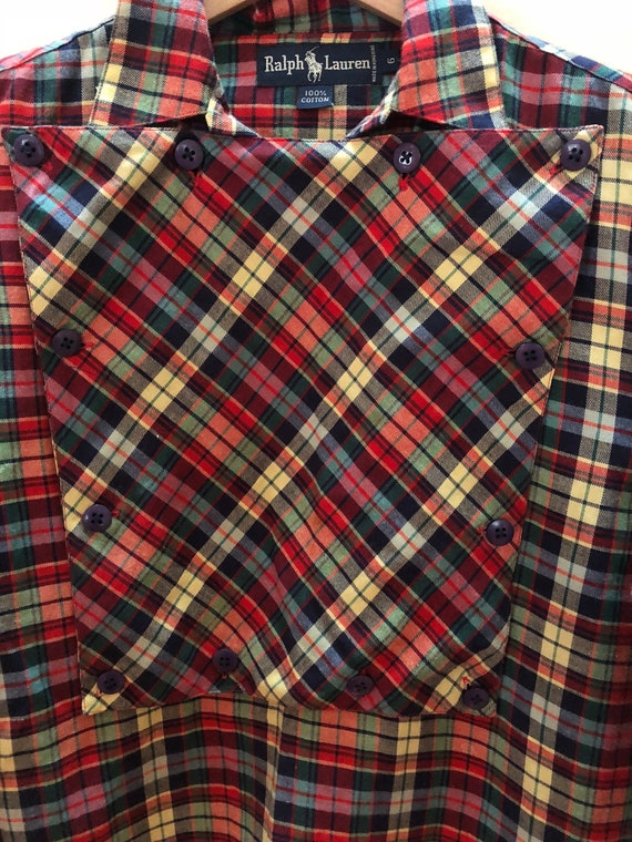 tartan bib
