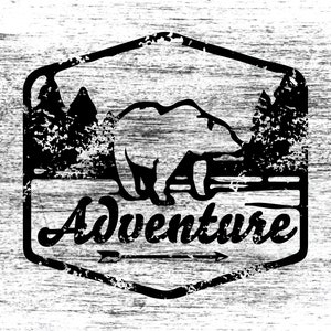 Adventure Bear Cut file svg png eps vinyl cut t-shirts, digital scrapbooking, Silhouette, Cricut, Christmas DIY image 2