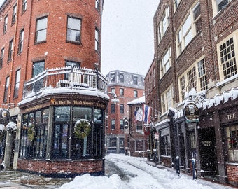 Boston North End Winter DIGITALDruck