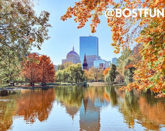 Boston Public Garden Herbst DIGITALdruck