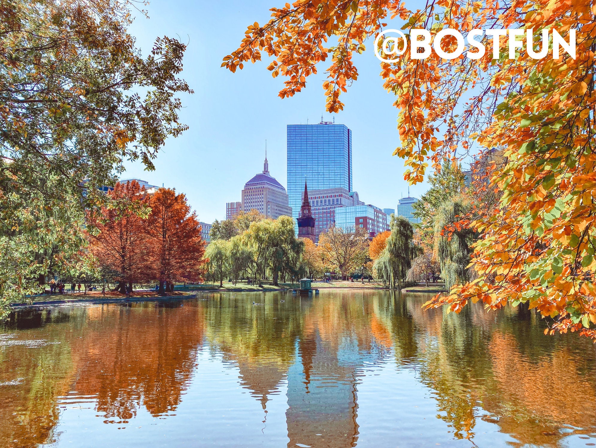 Boston Public Garden Herbst DIGITALdruck Etsy.de