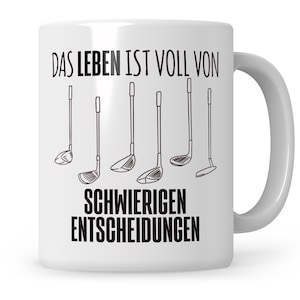 Golf Tasse Golfer Geschenk Golfspieler Golfschläger Kaffeetasse