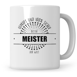 Bester Meister Tasse Meisterprüfung Meistertitel Prüfung Meister