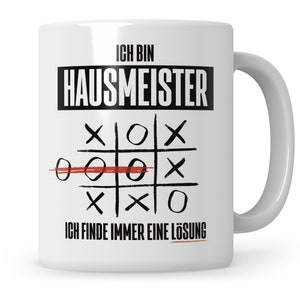 Hausmeister Tasse Hausverwalter Geschenkidee Hausmeister Spruch Kaffeetasse Lustiges Hauswart Geschenk Concierge