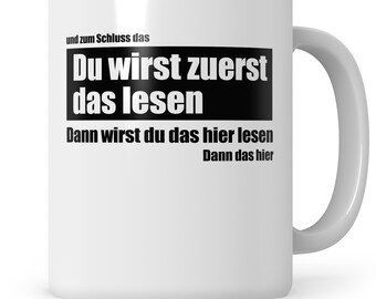 Leerás esta primera taza divertida de oficina, regalo de colega, humor negro divertido, broma de sarcasmo, taza de meme de oficina