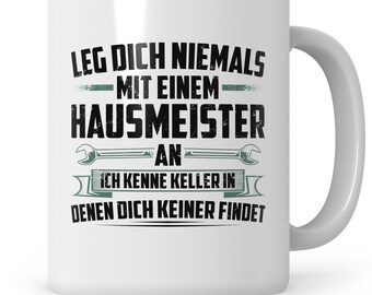 Cup caretaker gift idea never mess with a caretaker property manager saying coffee cup