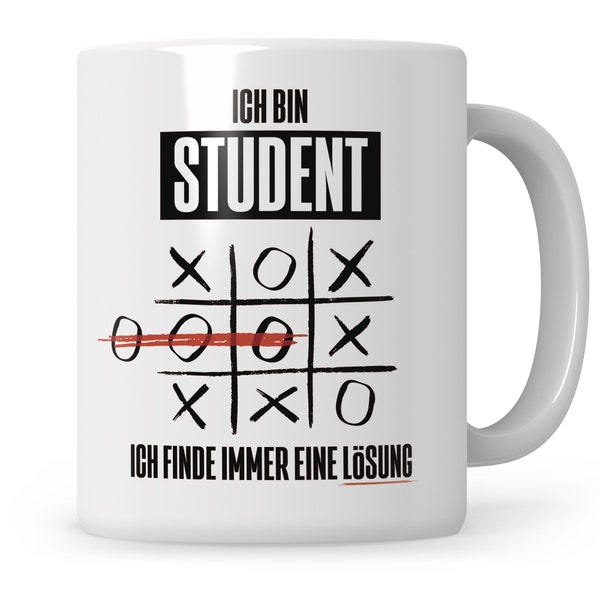 Student Tasse, Geschenke für Studenten, Erstsemester, 2023 Studium, Geschenkidee Becher, Kaffeetasse Studentin, Universität Uni Kaffeebecher