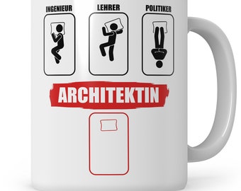Taza de arquitecto, regalo de arquitecto, diseñador de interiores de idea de regalo, taza de café arquitecto paisajista planificador de la ciudad taza de oficina