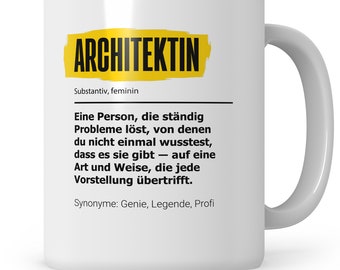 Taza de arquitecto, regalo de arquitecto, diseñador de interiores de idea de regalo, taza de café arquitecto paisajista planificador de la ciudad taza de oficina