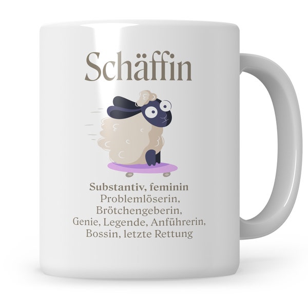 Tasse Chefin Geschenke Führungskraft Vorgesetzte Abteilungsleiterin Kaffeebecher lustige Geschenkidee Kaffeetasse Beförderung Schäffin