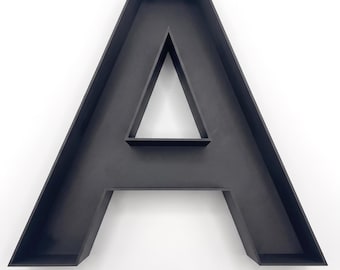 Letras 3D rellenables de 5 a 24 cm | Soportes decorativos para letras DIY para musgo, dulces y flores secas | Decoración de pared para regalos personalizados