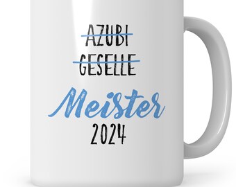 Master Mug 2024 Chef Master Exam Master Título Examen Craftsman Master 2024 Regalo Taza divertida Master Aprobado