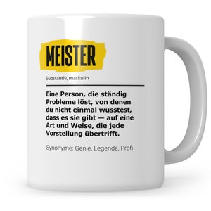 Meister Tasse Meisterprüfung Meistertitel Prüfung Meister