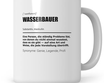 Mug water engineer funny, water engineer gift profession, gift idea water engineer saying coffee mug, profession water engineer coffee mug