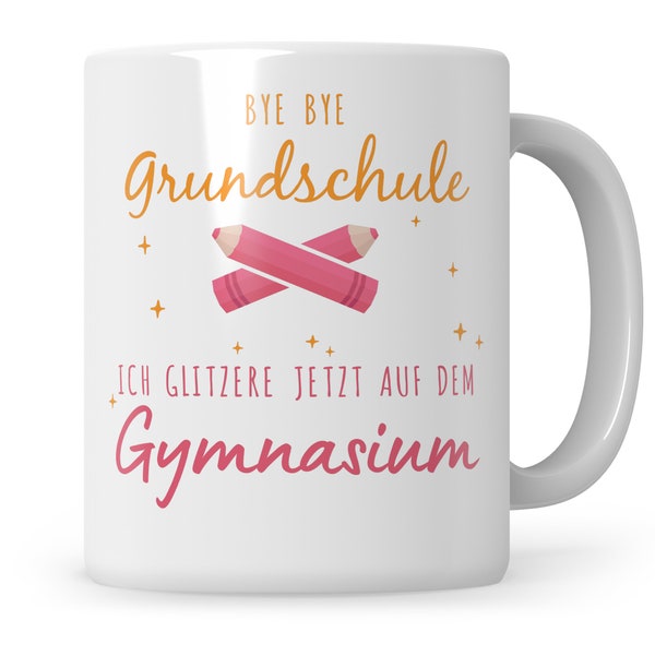 Gymnasium 5. Klasse Geschenk Tasse Gymnasium Übergang Schulwechsel Grundschule Gymnasium Empfehlung Übertritt Kakaobecher Mädchen Becher