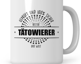 Taza de café con diseño de tatuador, mejor artista del tatuaje