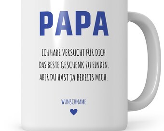 Tasse Becher Bester Papa Bester Vater Vatertag personalisiert Geschenk, Geschenke für Papa