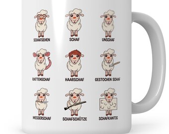 Sheep Unschaf joke mug funny sheep pictures gift idea coffee mug cute animal shepherd photographer pun photographer coffee cup gift