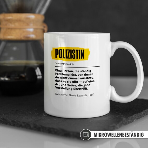 Lustige Polizist-Tasse – Cooles Geschenk Für Polizisten & Polizistinnen