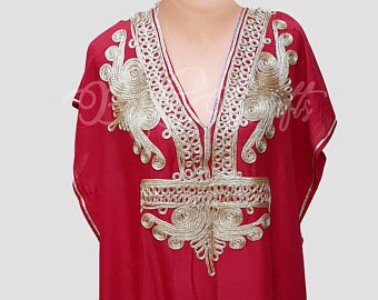 モロッコ カフタン / 刺繍入りカフタン ロイヤル / ルーブ / モロッコ