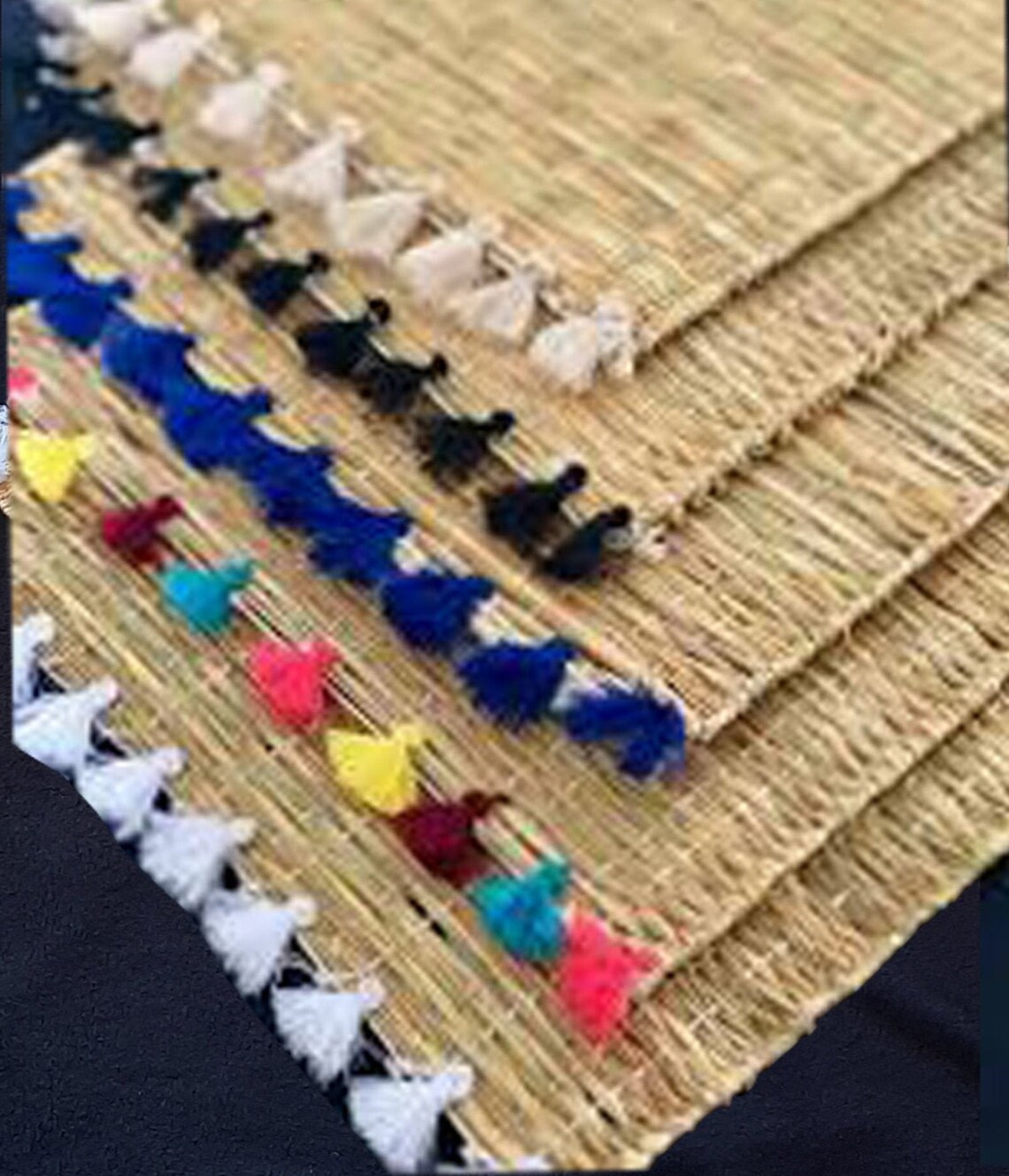 Placemats Set of 4 Placemats Set Handmade Straw Placemats Etsy New