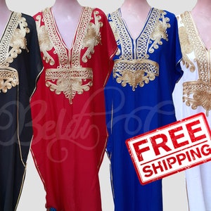 Moroccan Kaftan, Katfan, Caftan, women&#39;s kaftan, Moroccan kaftan, Embroidery Batwing Maxi Dress , Dubai Sexy Arabian Abaya, Beach cover up