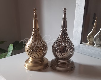 Silver lamp shade, Brass Lamp, Moroccan table lamp, Home Decor, Moroccan lighting, Bedroom Lamp, Lampe, Moroccan Lantern, Lanterne