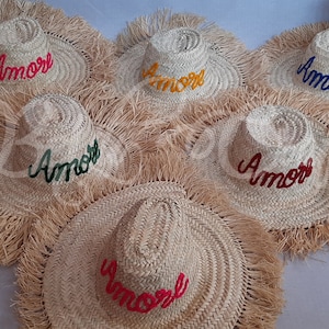 Straw Hats / Hat for summer / straw hat Fringe / Straw Hat, sun hat / straw hat beach / Personnalized straw hat / summer straw hat
