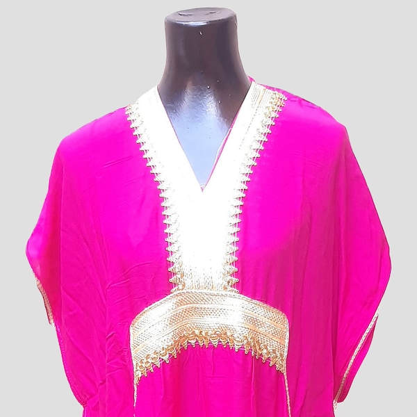 Kaftan Kaftan Kaftan marokkanische nmarokkanischen rosa Kaftan Sonnenkleid Strand Kleid Frau Geschenk Strand warm Kaftan Bademode Kaftan, Pflege katan