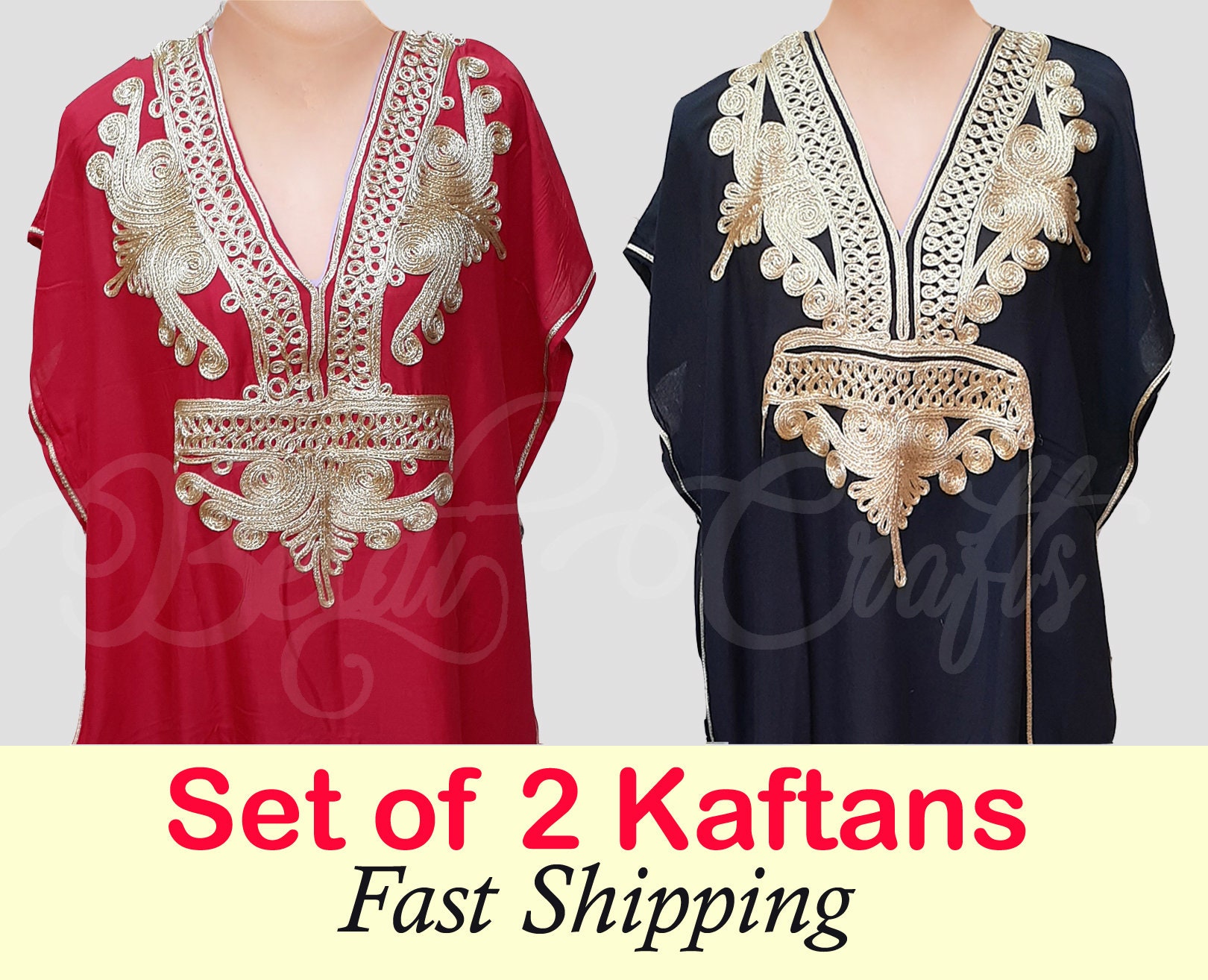 grey and red caftan v2 main image 1
