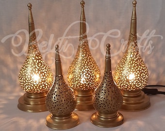 Brass Lamp, Moroccan table lamp, Home Decor, Moroccan lighting, Bedroom Lamp, Abat jour, Lampe, unik Table lamp, Moroccan Lantern, Lanterne
