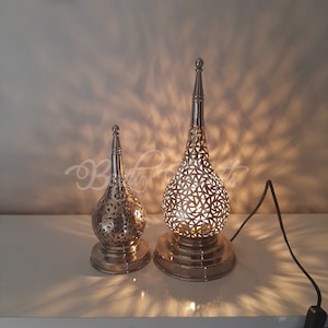 Brass lamp, Silver lamp shade, Moroccan lamp brass, Moroccan lamp shade, pendant lamp, Soft light, Lantern shade, handmade table lamp,