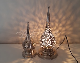 Brass lamp, Silver lamp shade, Moroccan lamp brass, Moroccan lamp shade, pendant lamp, Soft light, Lantern shade, handmade table lamp,