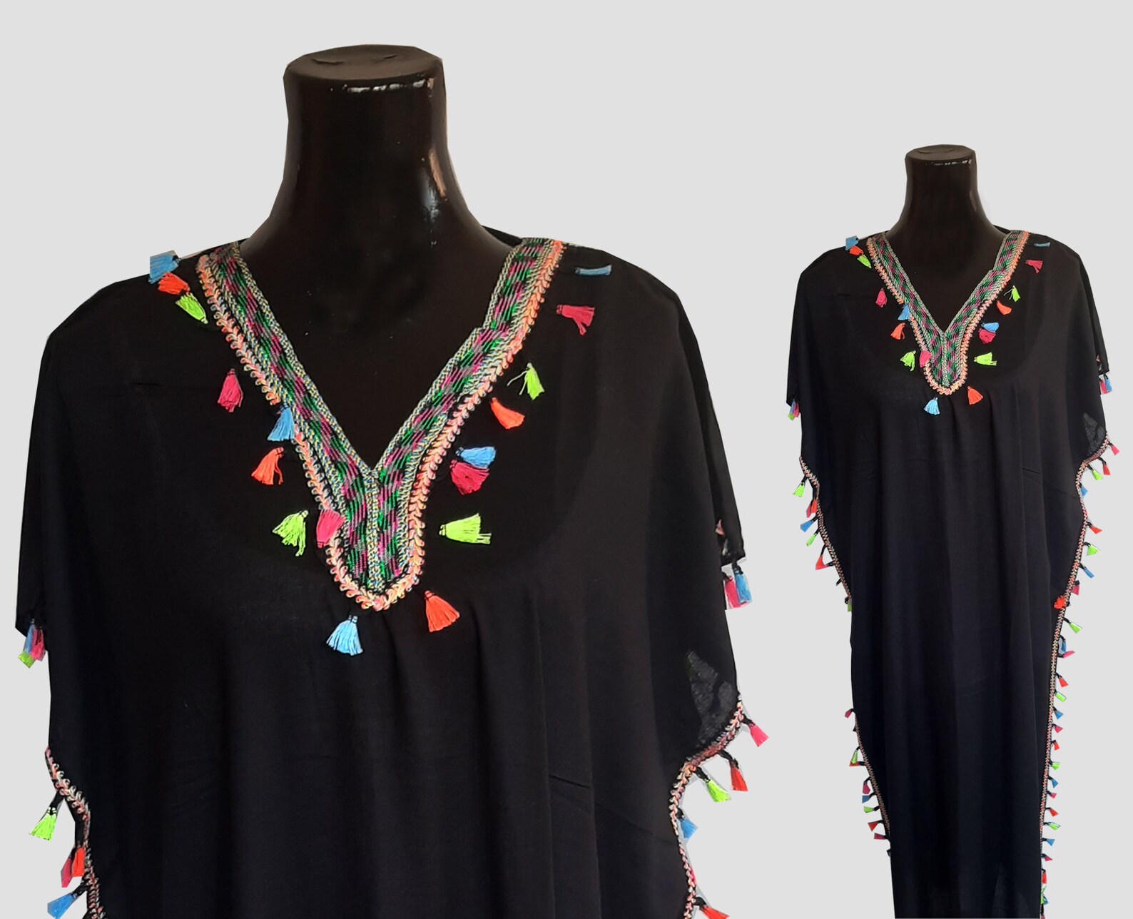 Qamar AlZaman ِKaftan in Black