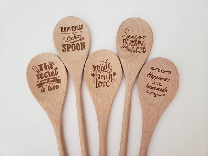 Custom Engraved Wooden Spoon Etsy