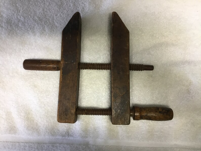 Vintage Wooden Clamps Etsy