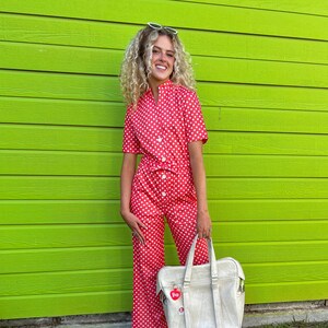 Polka Dot Jumpsuit Etsy Canada