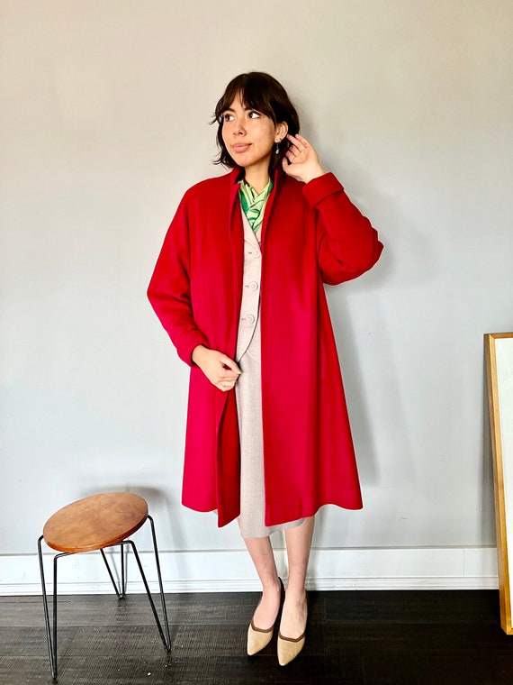 Ladies red swing coat Clearance