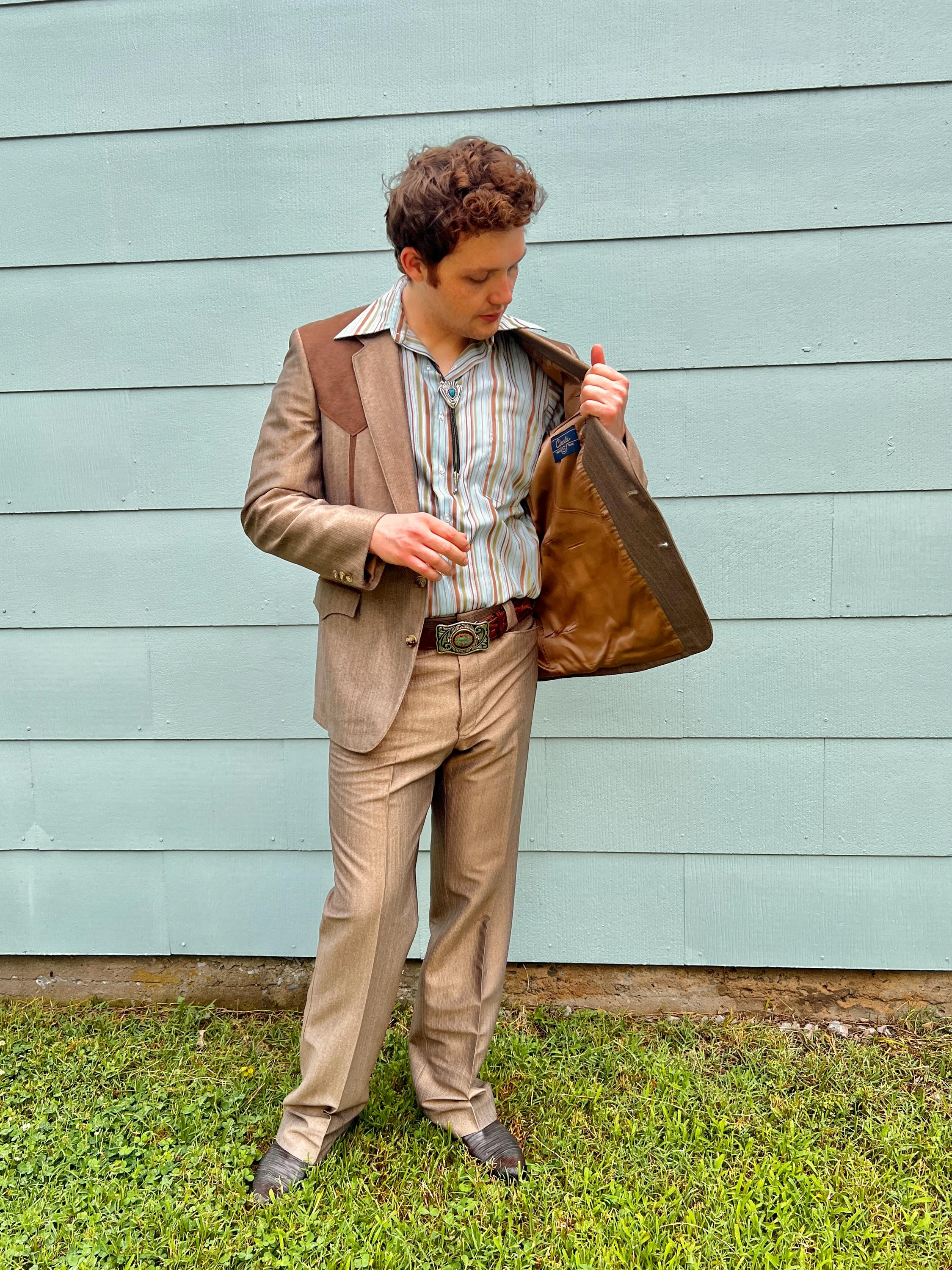 70s ウエスタンジャケット アメリカ製 western jacket USA製 70s H BAR C Western Jacket 黒 M エイチバーシー