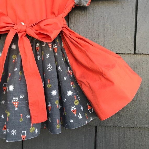Vintage 1950s Little Girl's Baby Dress//Cute scho… - image 7