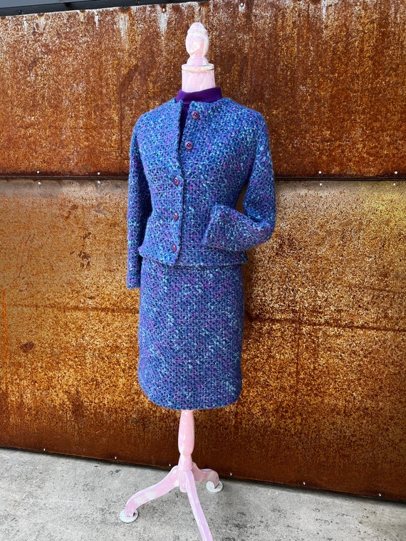 True Vintage 1950-60s Ladies Tweed 3Pc Skirt Suit… - image 1