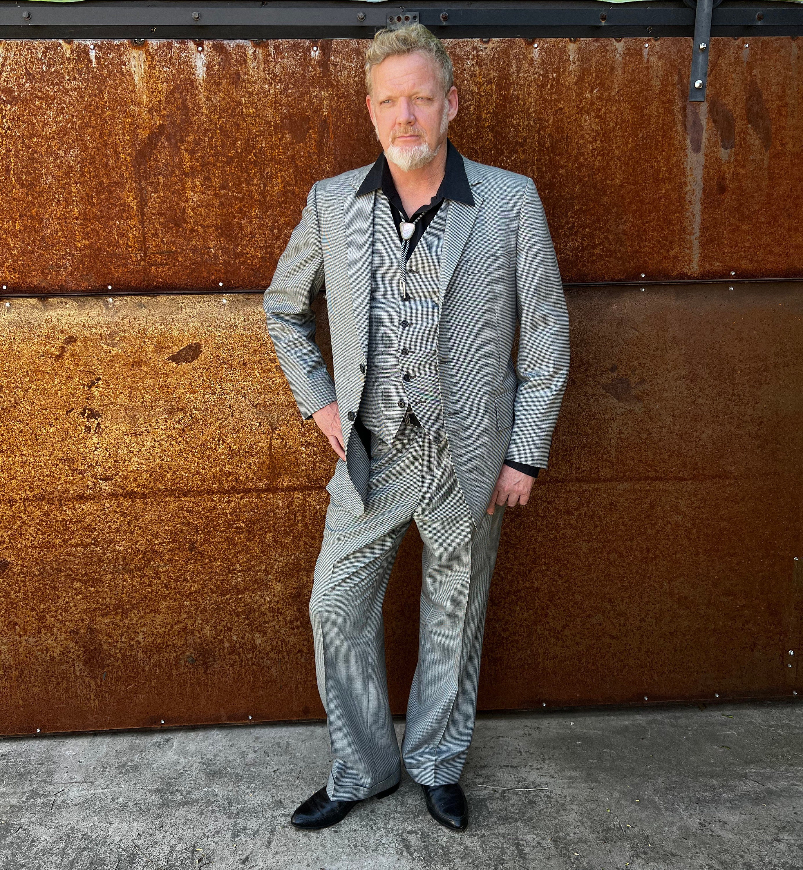 Vintage 1970s-80s Men's 3 Piece Suit// Mini-houndstooth Vintage 1970s-80s Men's 3 Piece Suit// Mini-houndstooth